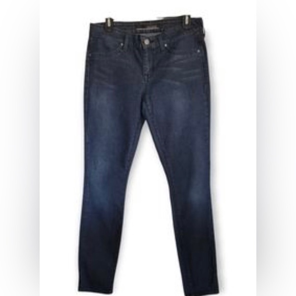 Rich & Skinny size 31 dark blue jeans with black denim tuxedo side stripe - Picture 6 of 13